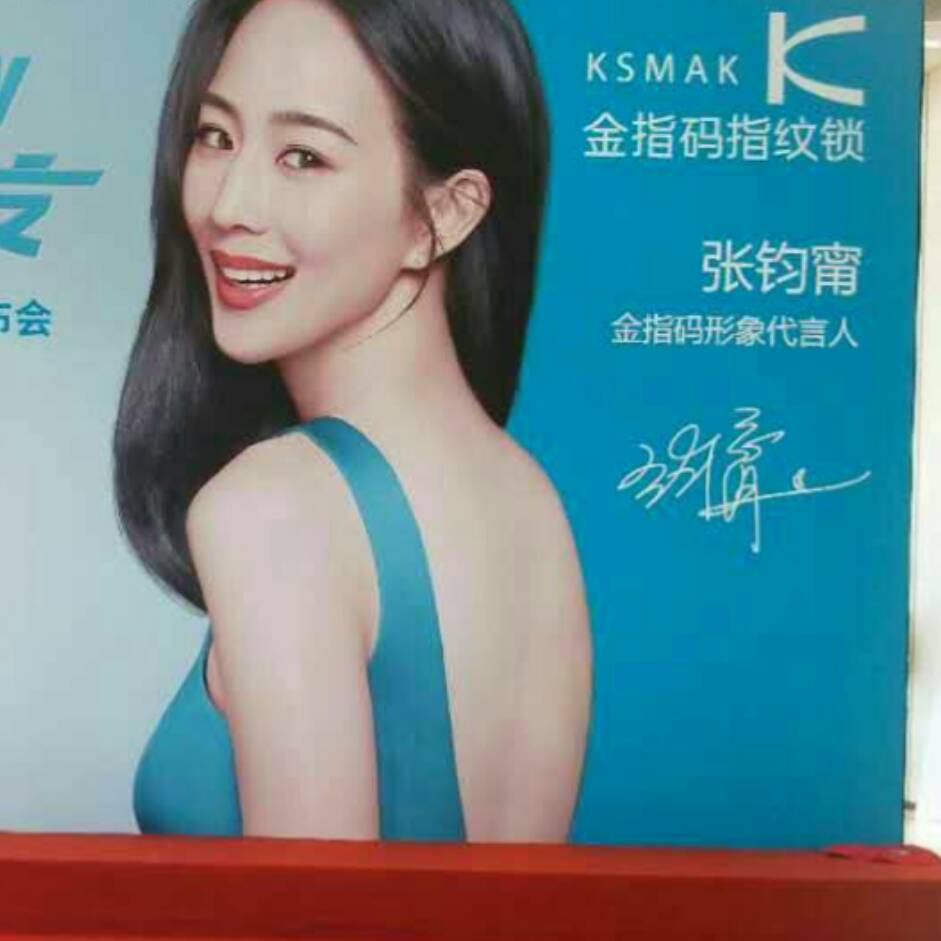 金指码指纹锁代言人